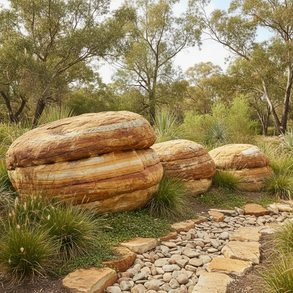 Landscaping with Sandstone Boulders: Sizes, Placement and Ideas