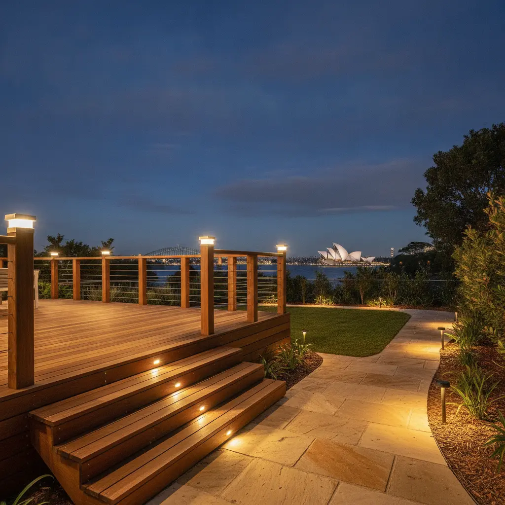 Solar Deck Lights and In-Ground Disk Lights: Placement and Spacing